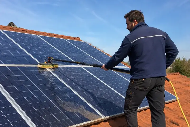 Nettoyage et entretien de panneaux solaires à Saint-Rustice